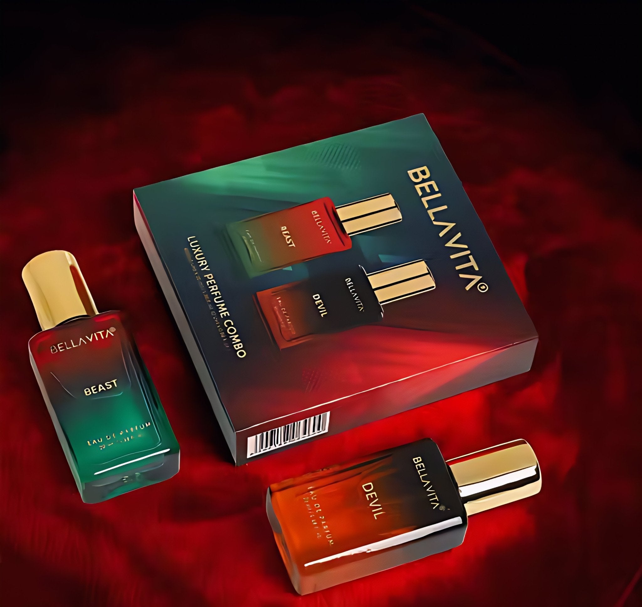 Bella Vita Unisex Beast + Devil EDP Perfume Combo for Men and Women 20 ml Each (Pack of 2 Items) - Deskart Mart