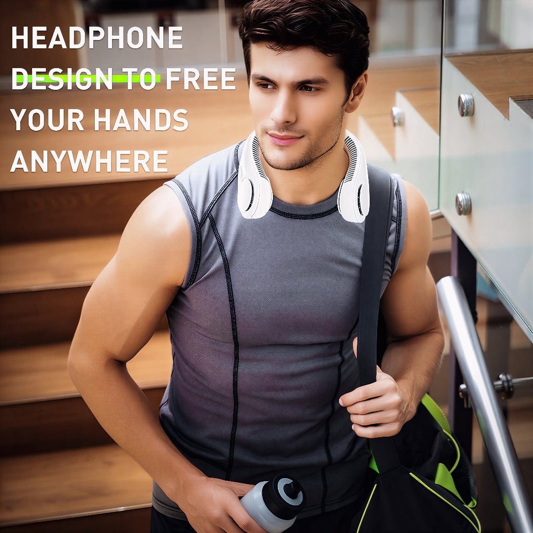Portable Neck Fan, Hands Free Bladeless Fan - Deskart Mart