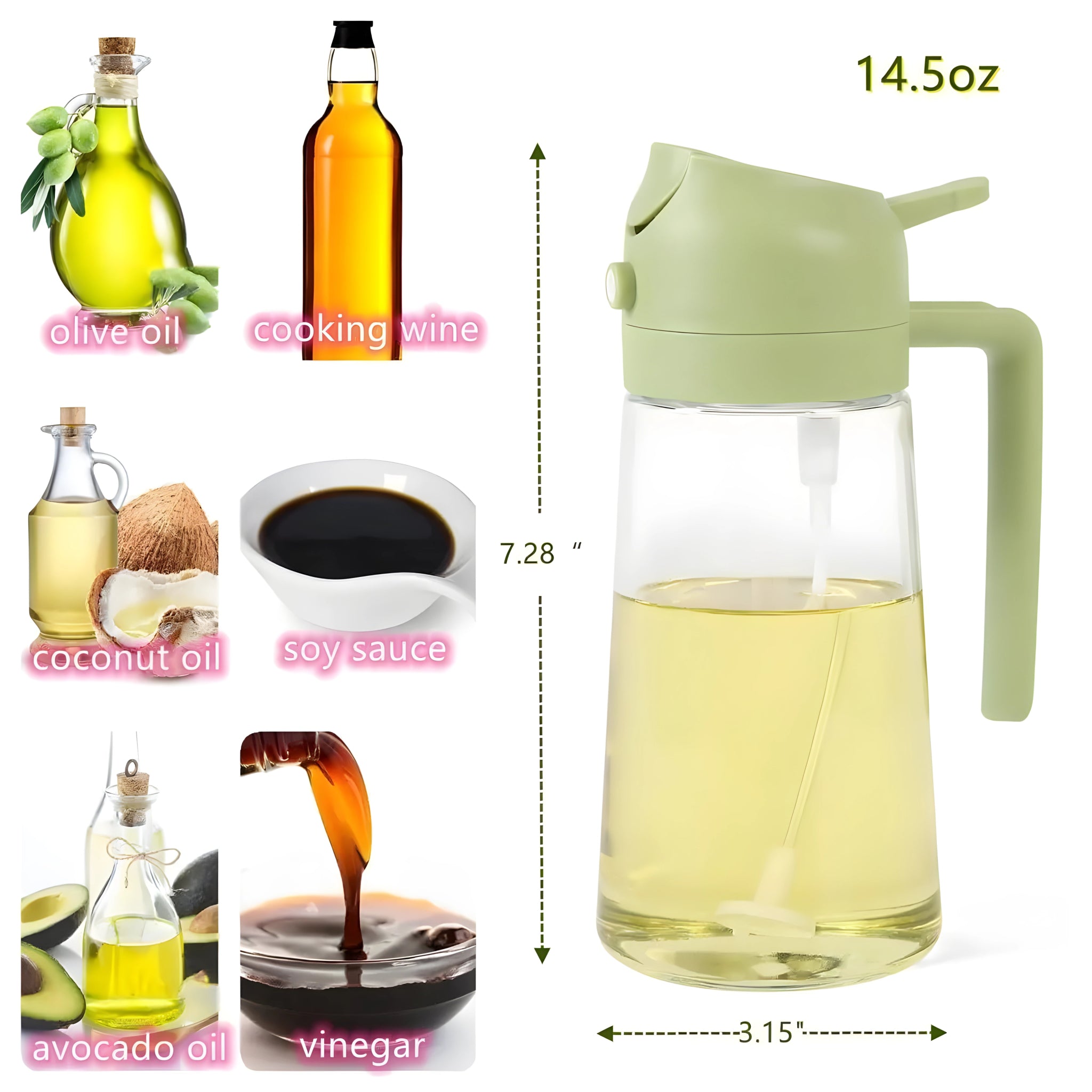 Portable Sprayer Oil Dispenser 500ml - Deskart Mart