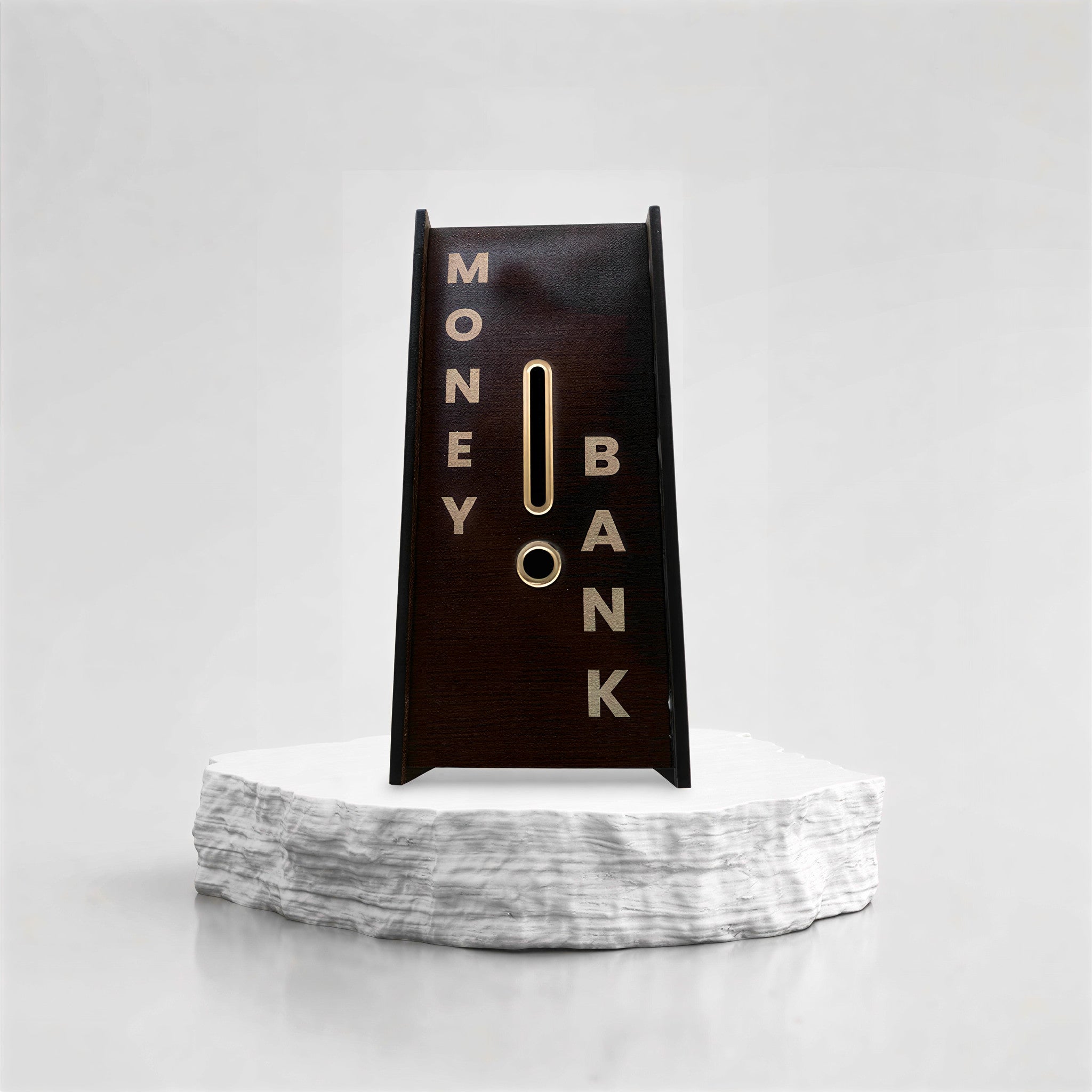 Wooden Money Piggy Bank Saver 1 Lakh Roadmap - Deskart Mart